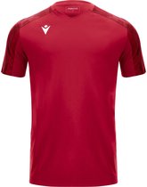 Macron Gede Shirt Korte Mouw Kinderen - Rood / Donkerrood | Maat: 11-12 Y