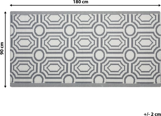 Beliani BIDAR - Beliani' extérieur - Grijs - Polypropylène