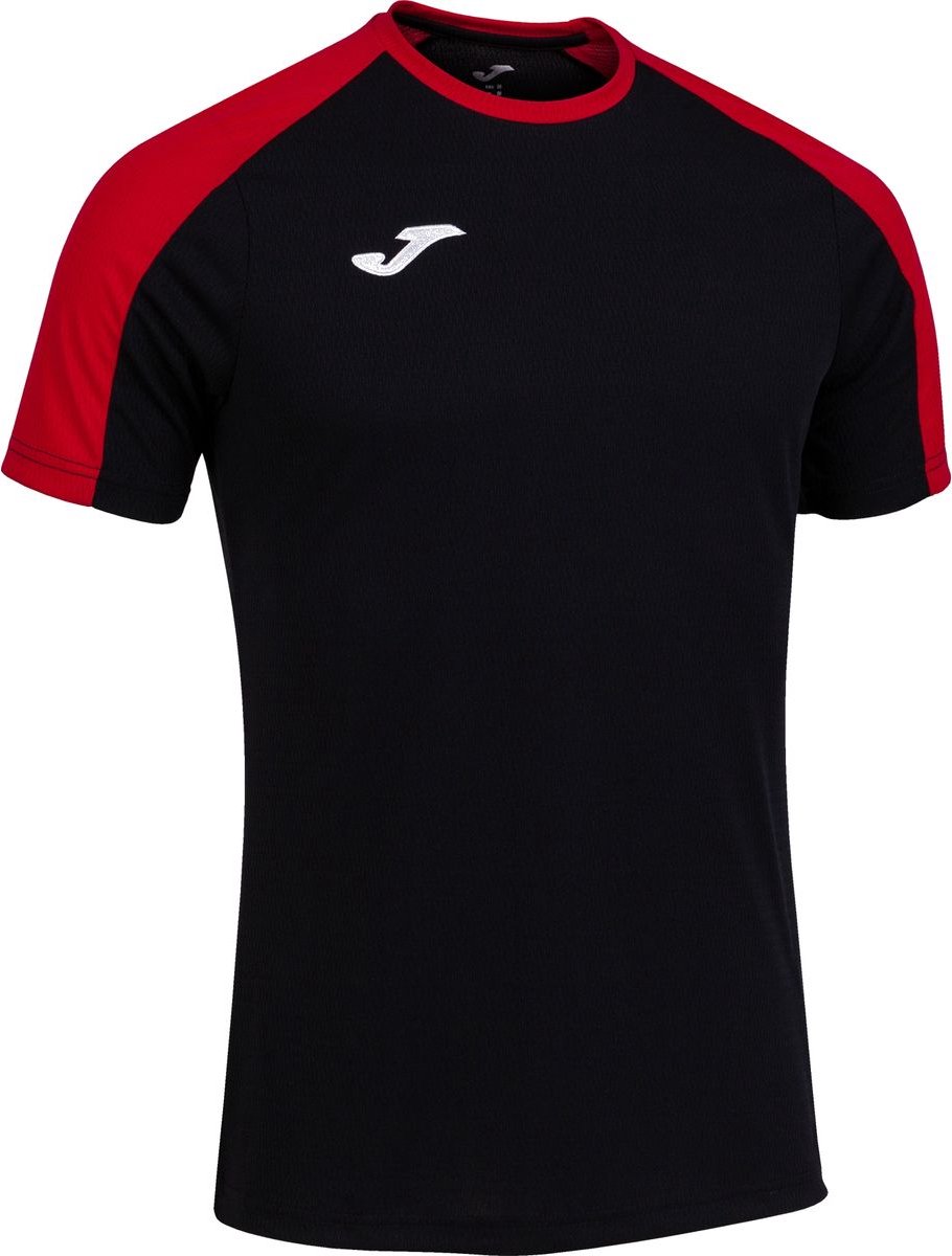 Joma Eco-Championship Shirt Korte Mouw Kinderen - Zwart / Rood | Maat: 152