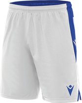 Macron Tempel Short Kinderen - Wit / Royal | Maat: 11-12 Y