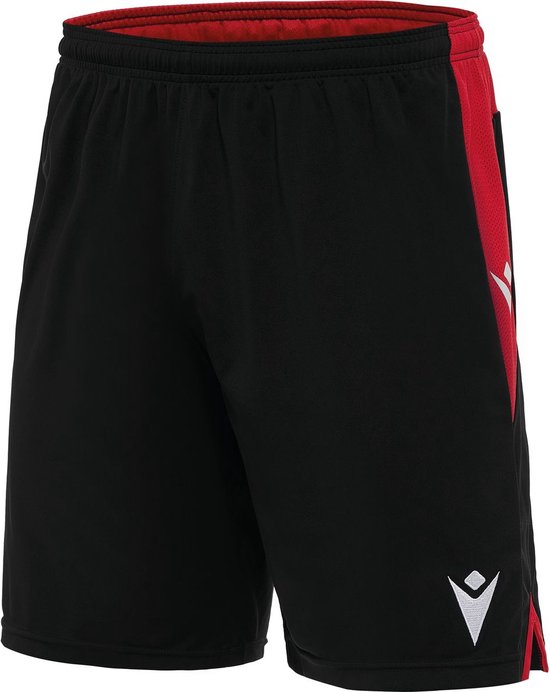 Macron Tempel Short Heren - Zwart / Rood | Maat: L