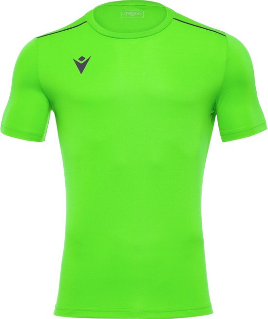 Macron Rigel Hero Shirt Korte Mouw Heren - Fluo Groen | Maat: 3XL