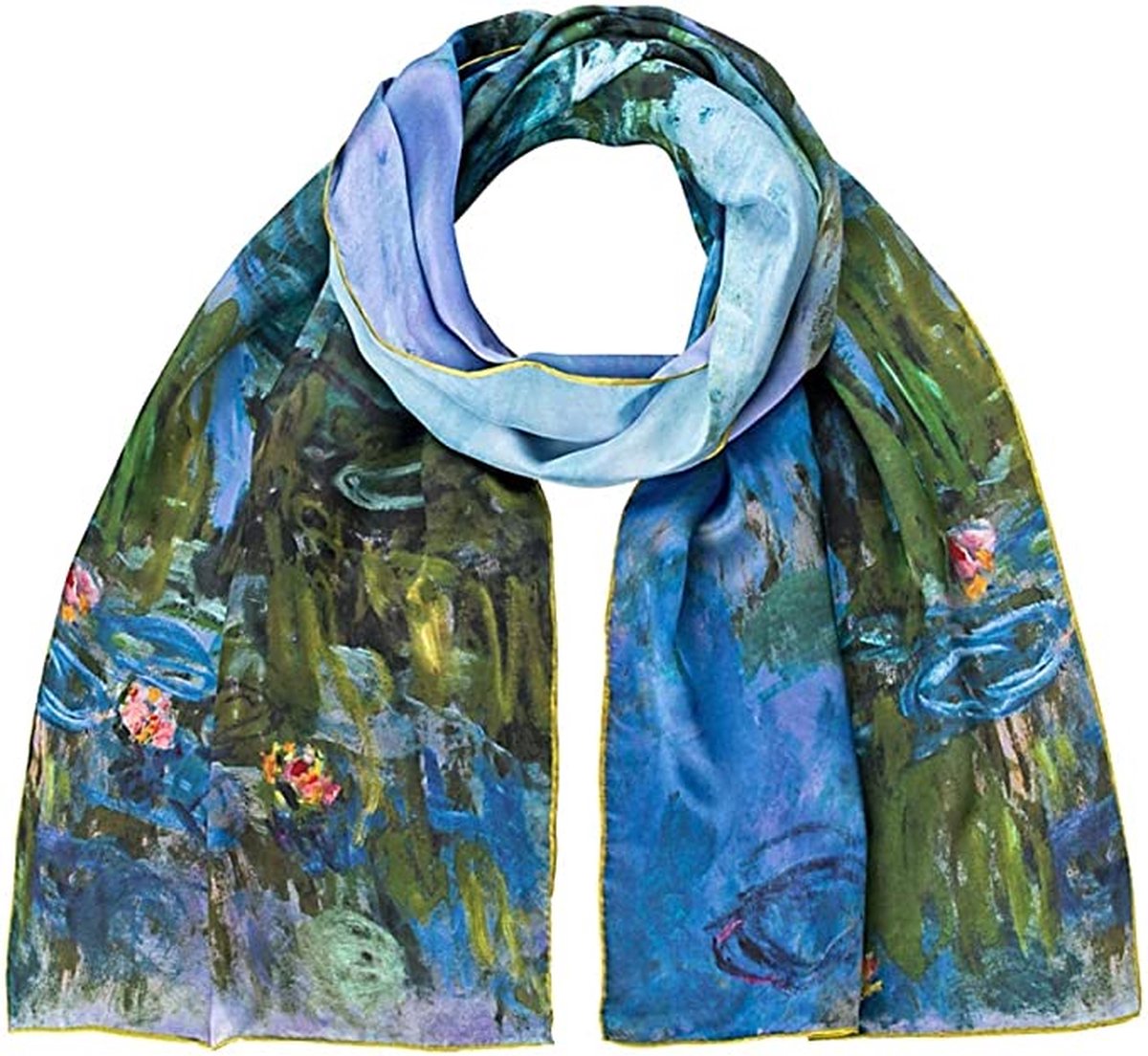VON LILIENFELD Sjaal Claude Monet Waterlelies Dames 100% Zijde Kunst Motief  Sjaal... | bol.com