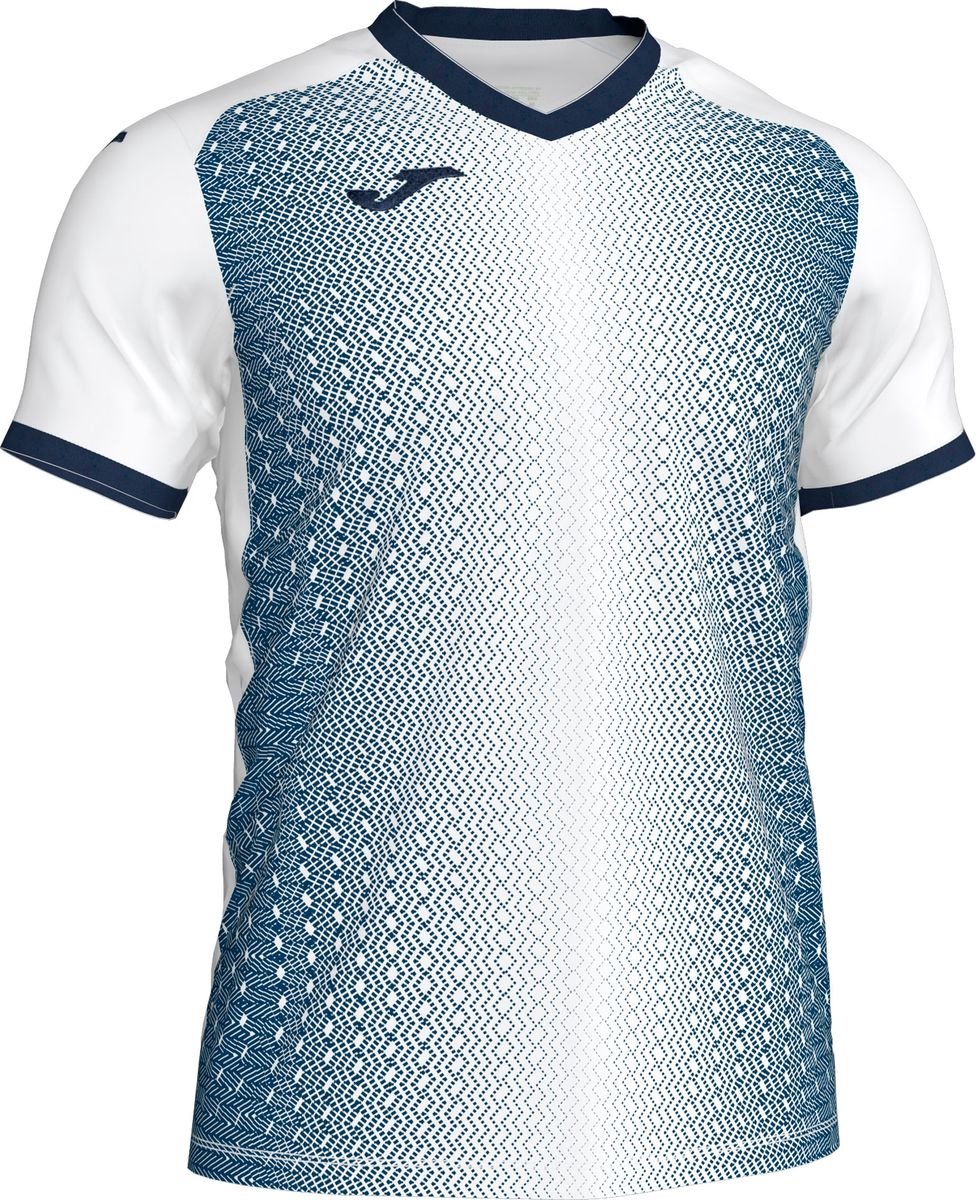 Joma Supernova Shirt Korte Mouw Heren - Wit / Marine | Maat: S