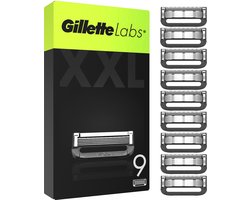 Gillette Navulmesjes Voor GilletteLabs -  Exfoliating Bar En Heated Razor - 9 Scheermesjes