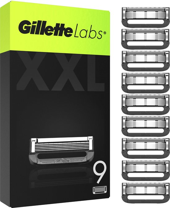GilletteLabs Avec Barre Exfoliante - 9 Recharges De Lames - GilletteLabs De Gillette - Pour Homme