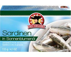 Sardines in zonnebloemolie 115g
