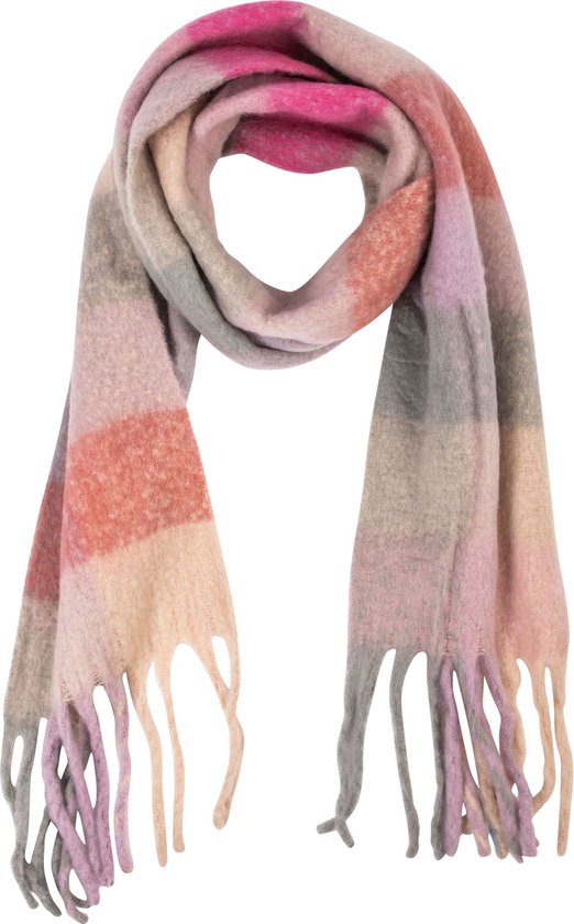 Assem Essentials Sjaal Dames - 5728467 S - Roze | bol.com
