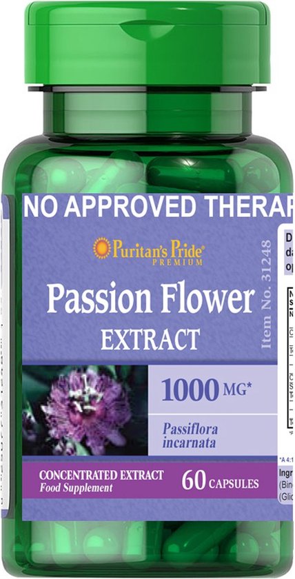 Foto: Puritan s pride passion flower 1000 mg