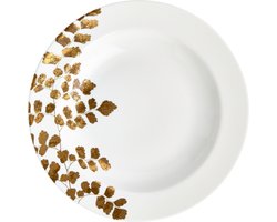 Wedgwood - Vera Wang Jardin Diep Bord - 23cm - Wit & Goud