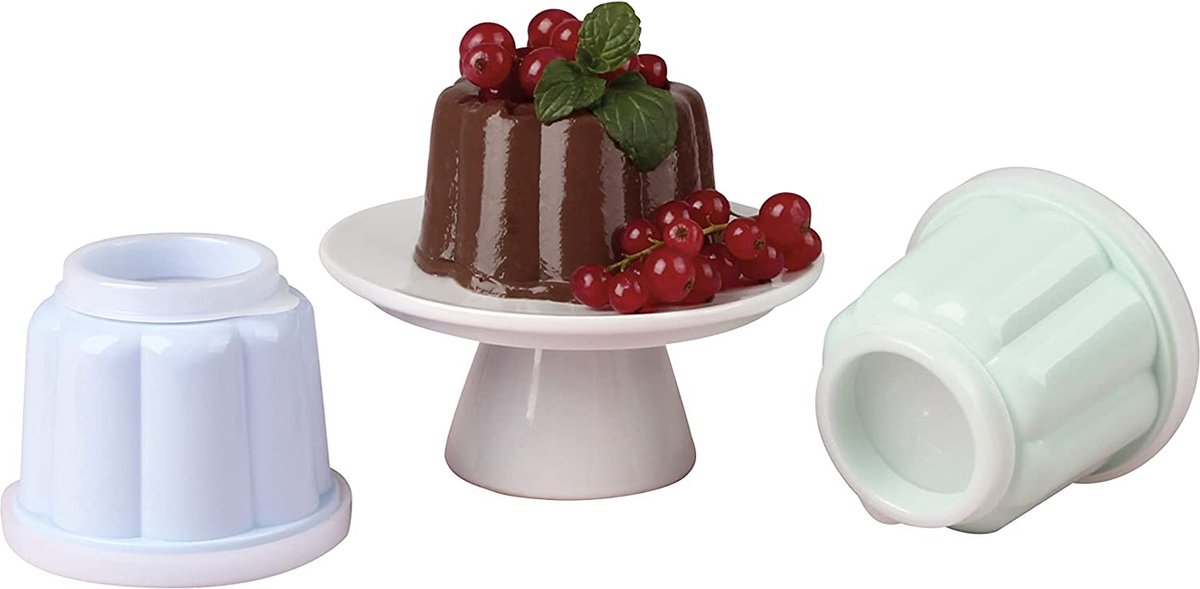 Dr. Oetker - Puddingvormpjes met Deksel - Set/6