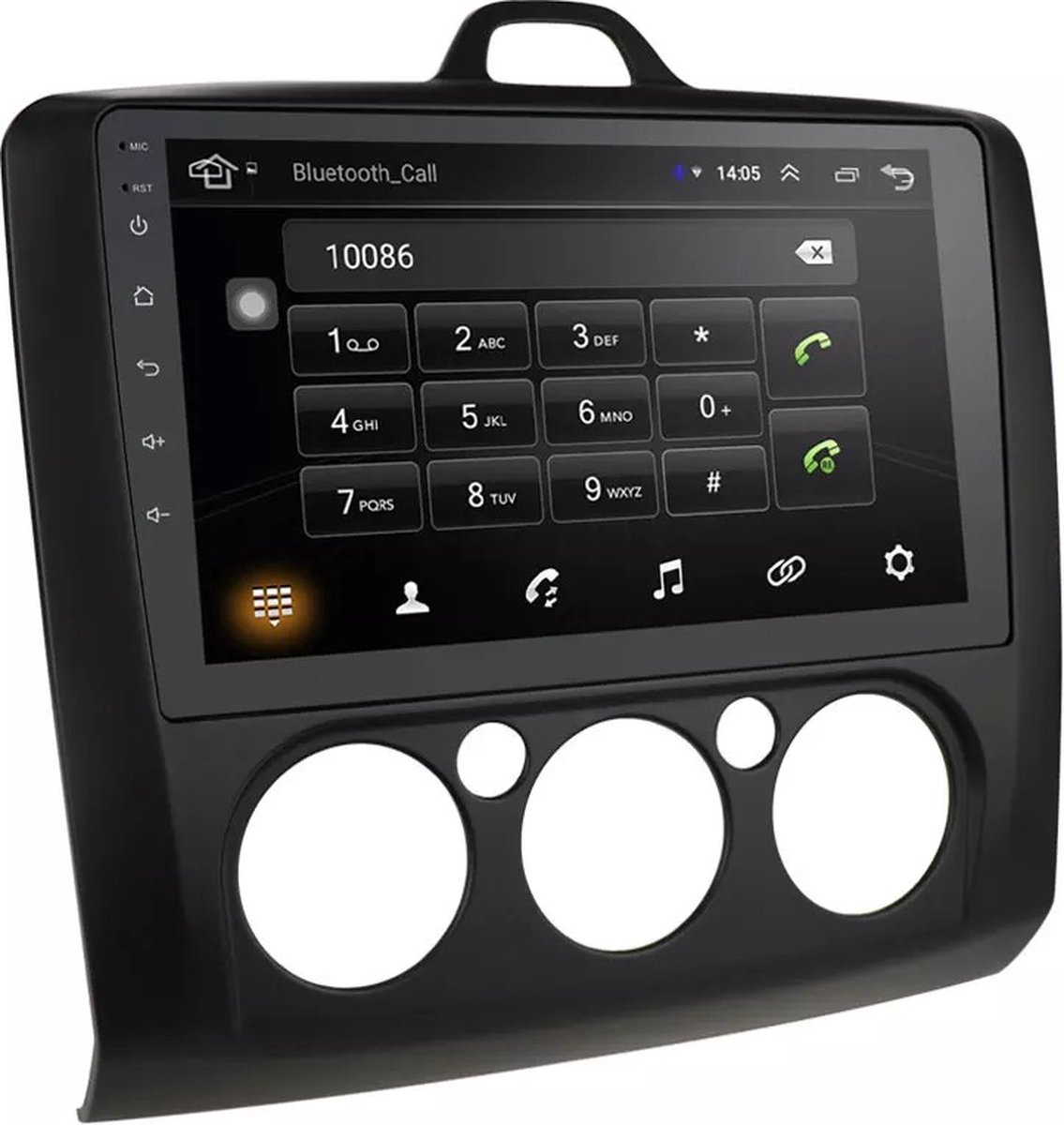 Ford Focus 2004-2011 Android 10 navigatie en multimediasysteem 1+16GB zwart