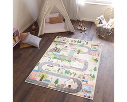 Tapiso Emma Vloerkleed Kinderkamer Babykamer Straat Kindervloerkleed- 160x230