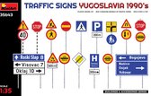 Miniart - 1/35 Traffic Signs. Yugoslavia 1990's (12/21) *min35643 - modelbouwsets, hobbybouwspeelgoed voor kinderen, modelverf en accessoires