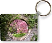 Sleutelhanger - Doorkijk - Sakura - Bloesem - Japans - Uitdeelcadeautjes - Plastic