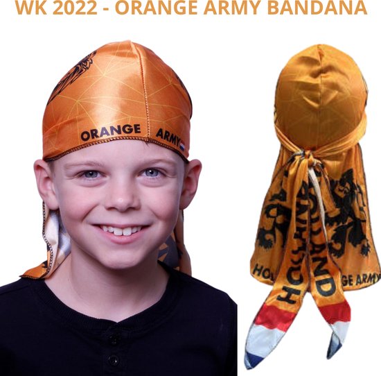 reactie viering Tutor Orange Army Bandana voor Kinderen- EK WK Voetbal - Nederlands elftal -  Koningsdag -... | bol.com