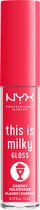 NYX Professional Makeup This Is Milky Gloss - TIMG13 Cherry Milkshake - Brillant à Gloss à lèvres - 4 ml