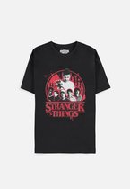 Tshirt Homme Stranger Things -XL- Personnages Zwart