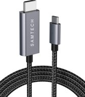 SAMTECH USB C naar HDMI nylon Kabel - Ultra 4K - HDMI Switch - 1.80 meter - Premium - Aluminium