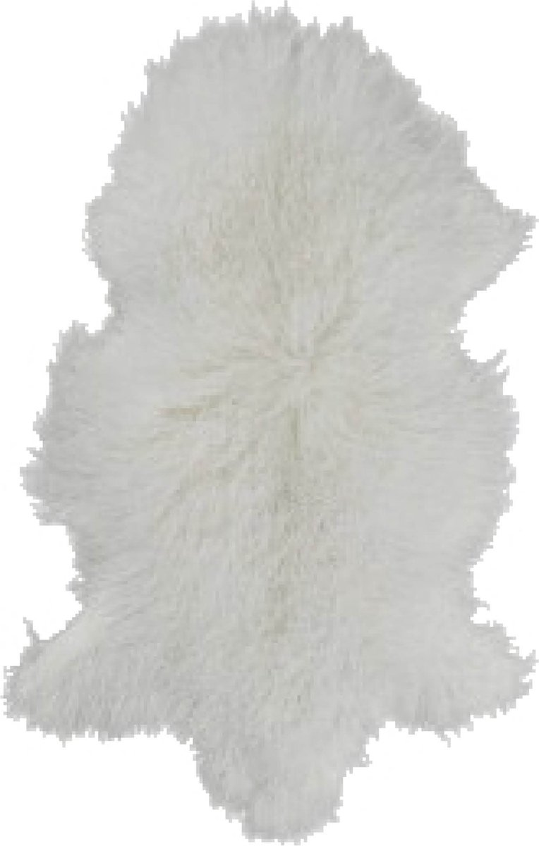 Dusk till Dawn Tibetaans schapenvacht 110x65cm - Wit