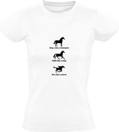 Paarden Dames T-shirt | Horse | Manege | Dieren | Paard | Liefhebber | Hengst | Merrie | Pony | Veulen | Paardrijden | Wit