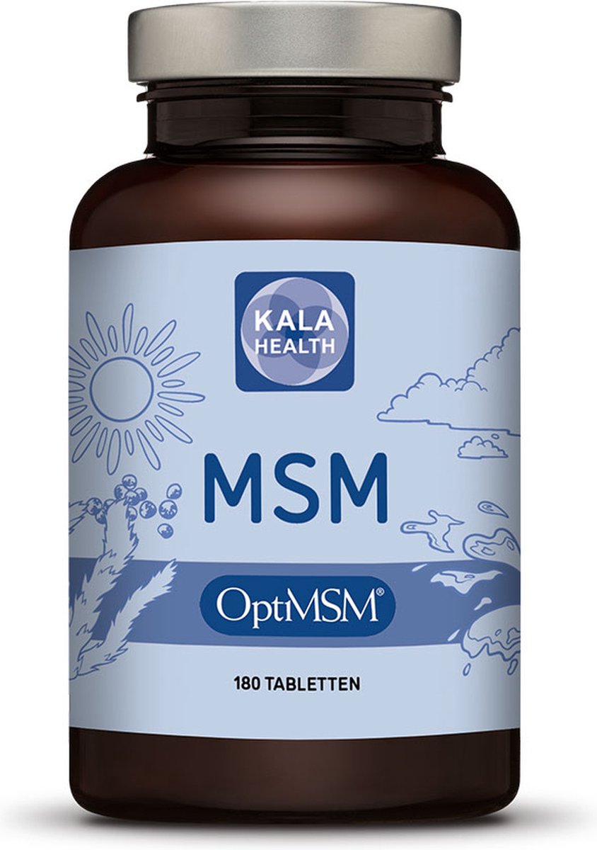 Goedkoopste OptiMSM® - 180 tabletten - de meest zuivere en best opneembare vorm van MSM - Kala Health