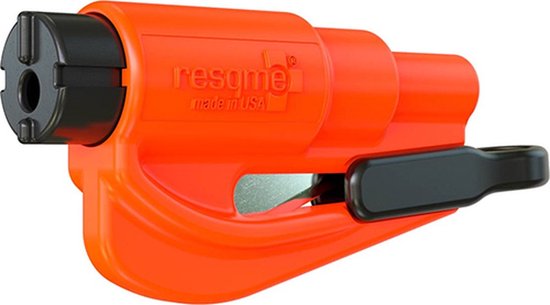 ResQme® Noodhamer - Sleutelhanger - Origineel - Reddingshamer - Auto Hamer - Oranje