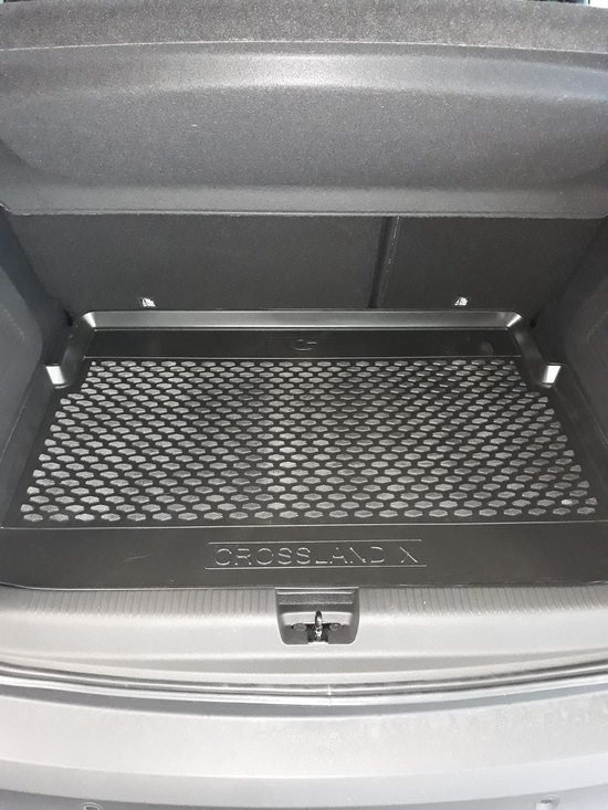 Tapis de coffre - doublure de coffre personnalisée pour Opel Crossland X -  plastique