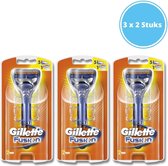 Gillette Fusion Apparaat + 2 scheermesjes - 3 stuks