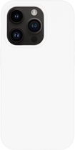 BMAX Siliconen hard case hoesje geschikt voor iPhone 14 Pro - Hardcover - Apple - Back cover - Backcover - Beschermhoesje - Telefoonhoesje - Hard case - Telefoonbescherming - Wit