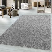 Tapis Cabanon Tapis Uni Poils Ras Gris Clair - 120x170 CM