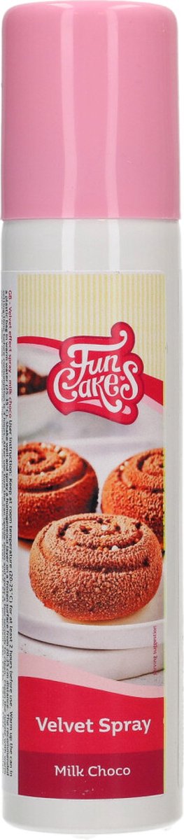 FunCakes - Spray velours comestible - Chocolat au lait - 100 ml