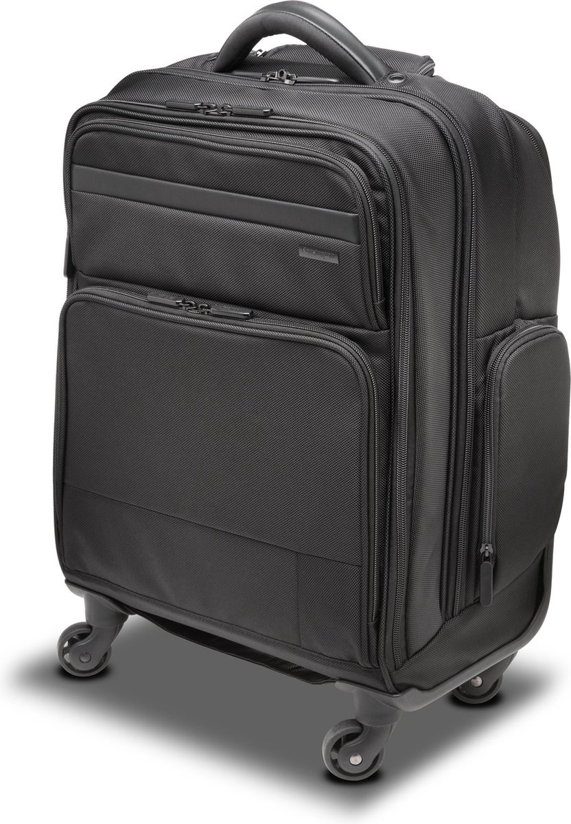 Kensington Contour 17" Overnight Roller Laptoptas - Laptoptrolley - Waterafstotend - Zwart