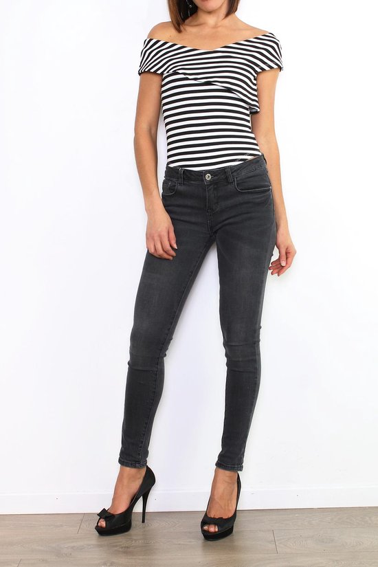 Gestreept topje - body - maat S