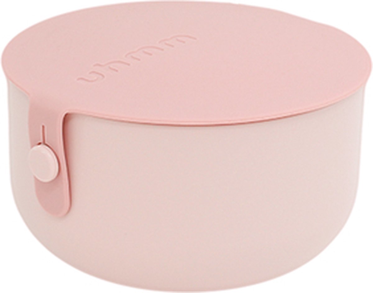Uhmm Bowl 01 - Delicate Pink Bowl & Lid - Lunch to Go - Salade, Yoghurt, Soep - luchtdicht – 1200ml - voedselveilig/food safe - geschikt voor vaatwasser, vriezer, magnetron/dishwasher, freezer, microwave safe - 100% recyclable - Deens Design