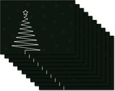 Set van 10 leuke kerst placemats | Kerstboom placemats |Fotofabriek |Kerst tafeldecoratie | Placemats plastic | Onderleggers kerst