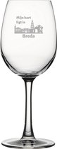 Gegraveerde witte wijnglas 36cl Breda