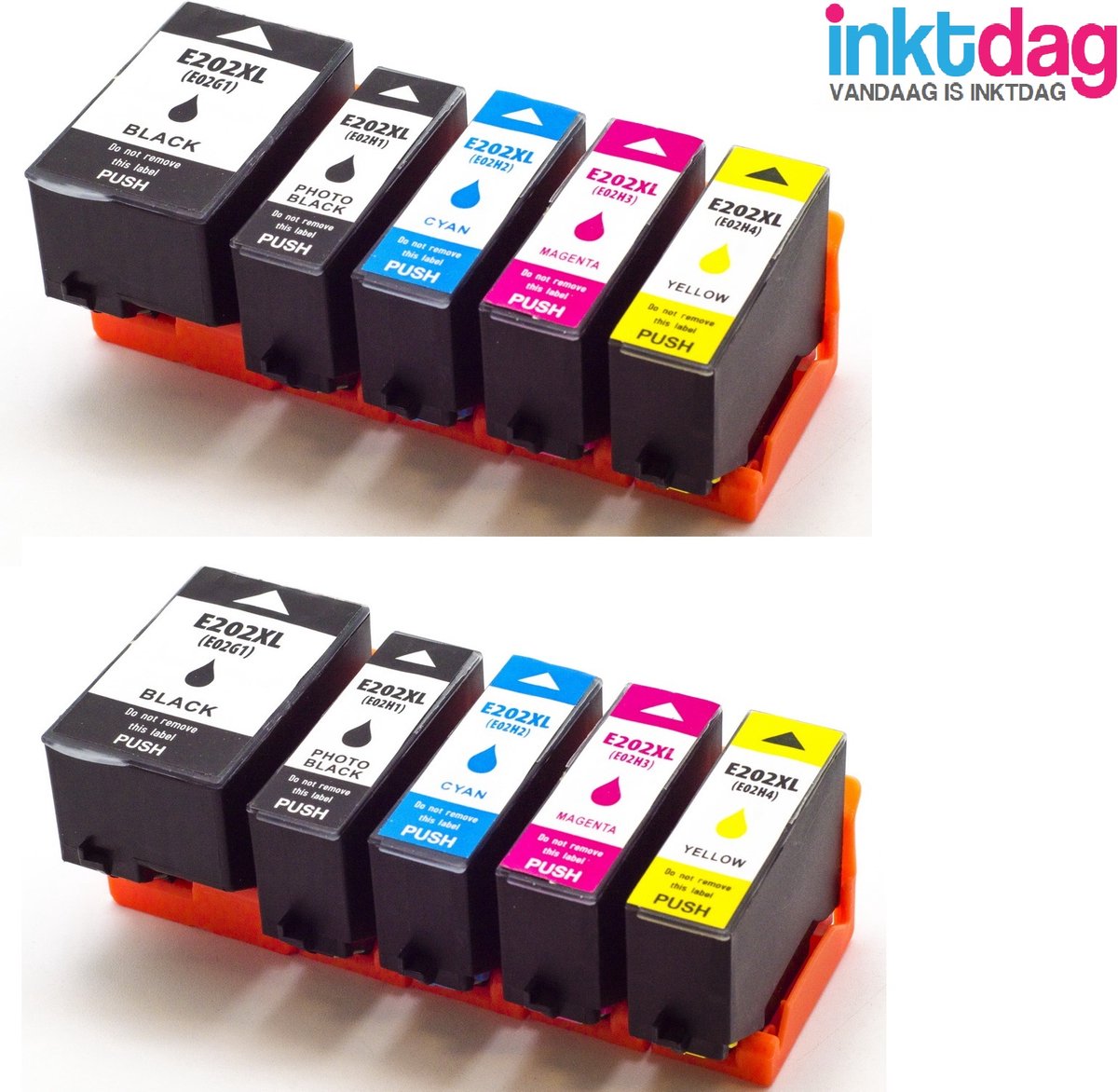 Inktdag Inktcartridges Voor Epson 202xl 202xl Multipack Van 10 Kleuren 2zwart 4307