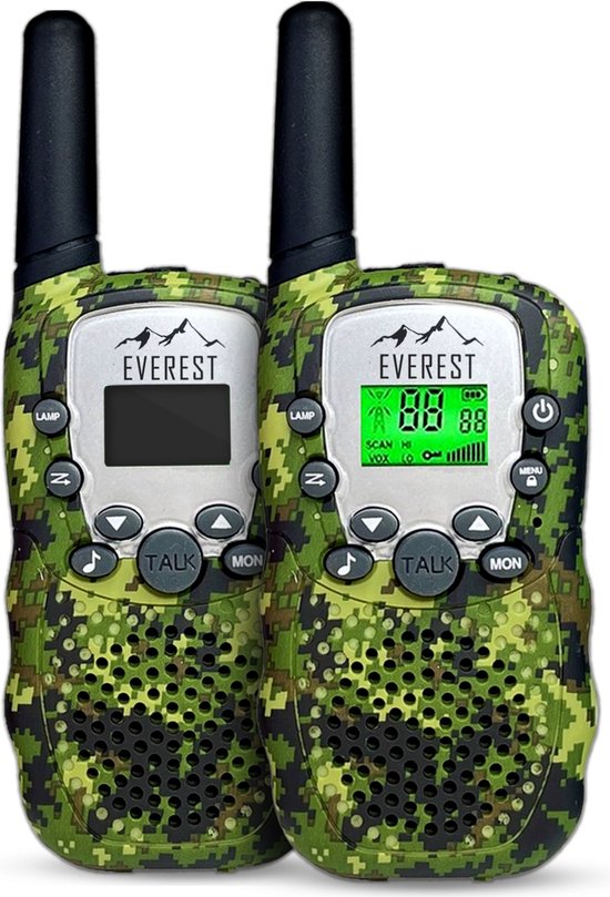 Everest T-388 - Premium - Talkie Walkie pour enfants et adultes - Radio -  Spoinage 