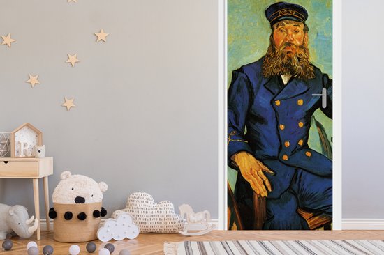 Deursticker Portret van Joseph Roulin - Vincent van Gogh - 90x235 cm - Deurposter