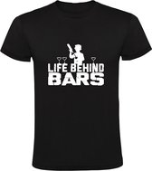 Het leven achter de bar Heren T-shirt | barman | bartender | beroep | drank | horeca | barkeeper | kroeg | cafe | restaurant  | Zwart