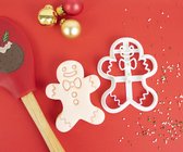 Peperkoekman koekvorm - Kerst koekvorm - gingerbreadman - uitstekers - marsepein - koekjes - fondant
