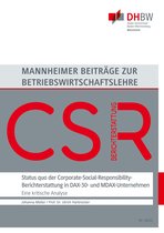 Mannheimer Beiträge zur Betriebswirtschaftslehre 02/2002 - Status quo der Corporate-Social-Responsibility-Berichterstattung in DAX-30- und MDAX-Unternehmen