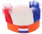Holland Oranje Hoofdband met Pruik - EK2024 - Voetbal - Carnaval - Koningsdag