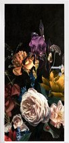 Deursticker Bloem - Rozen - Patronen - 95x215 cm - Deurposter