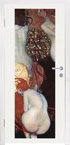 Sticker pour porte Poisson rouge - Gustav Klimt - 85x215 cm - Affiche de porte