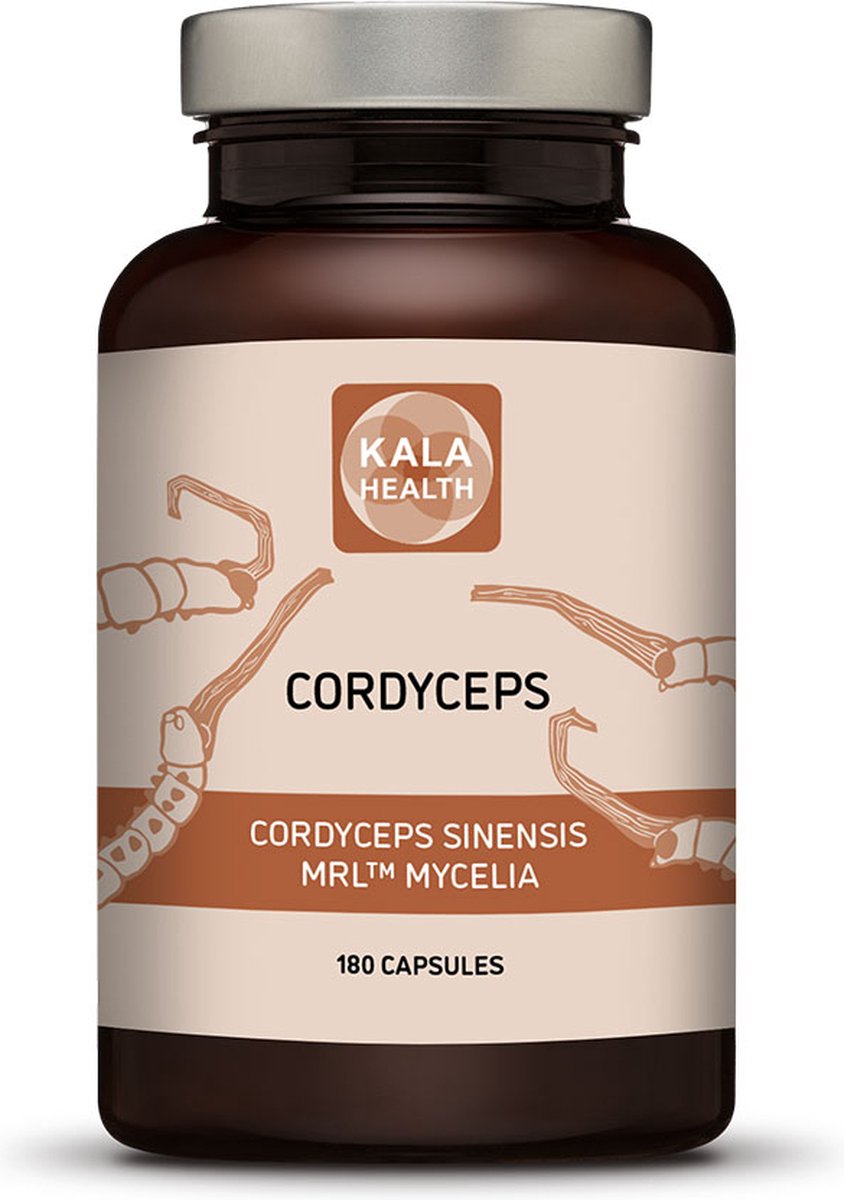 Goedkoopste Cordyceps Sinensis - 180 Capsules - Vegetarisch en van biologische teelt - Kala Health