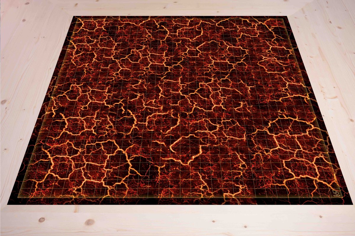 GridStuff Battlemat - Purgatory (80x80cm) 1 inch vakjes