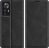 Etui Xiaomi 12T / 12T Pro - Etui Portefeuille - Simili Cuir - Zwart