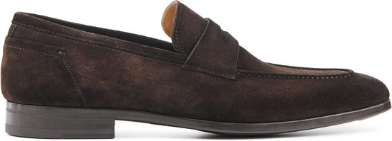 Magnanni Instappers Heren - Instapschoenen / Herenschoenen - Suède - 23764 - Bruin - Maat 42.5